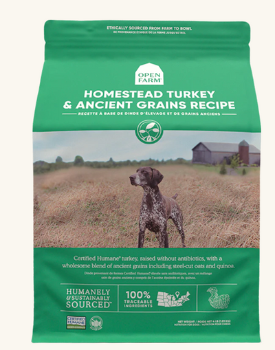 Open Farm for Dogs - Homestead Turkey and Ancient Grain Dry Food