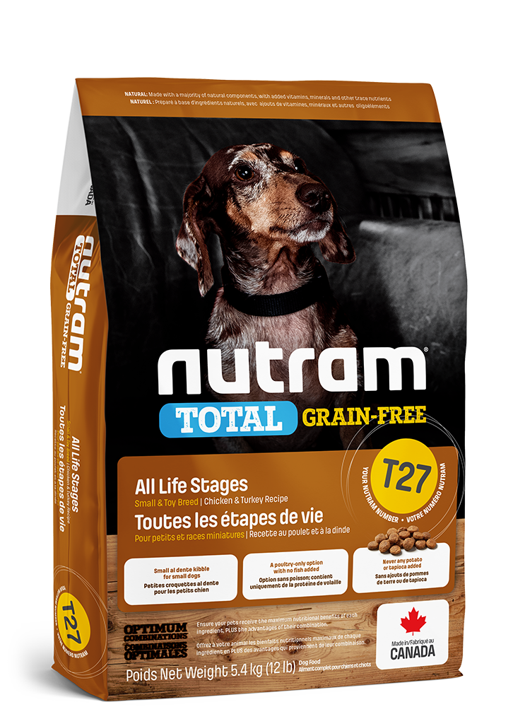 Nutram T27 Chicken Turkey Grain Free Small Breed The Angels