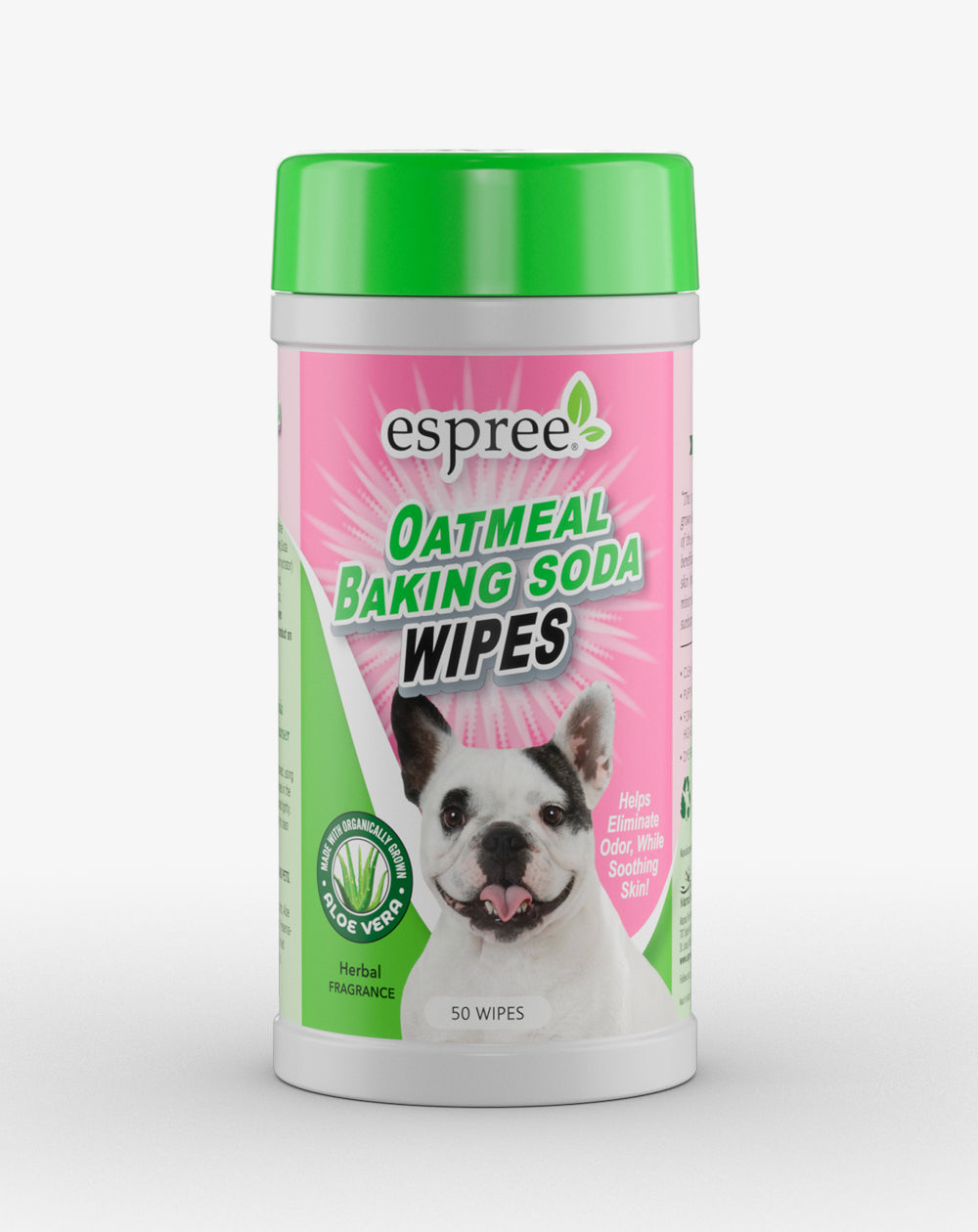 Espree - Lingettes à l'avoine et au bicarbonate de soude pour chiens (50 ct)