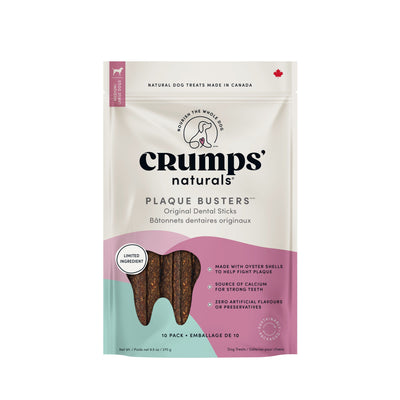 Crumps' Naturals Plaque Busters Bâtonnets dentaires originaux pour chiens