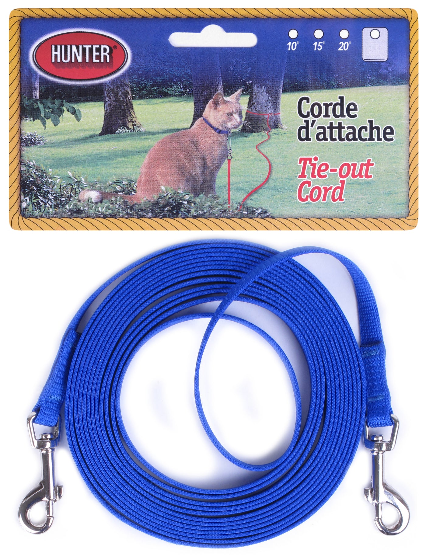 Cordon d'attache Hunter pour chats