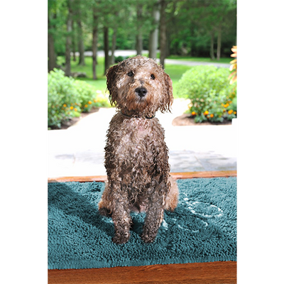 Dog Gone Smart - Dirty Dog Doormat - Pacific Blue 31" x 20"
