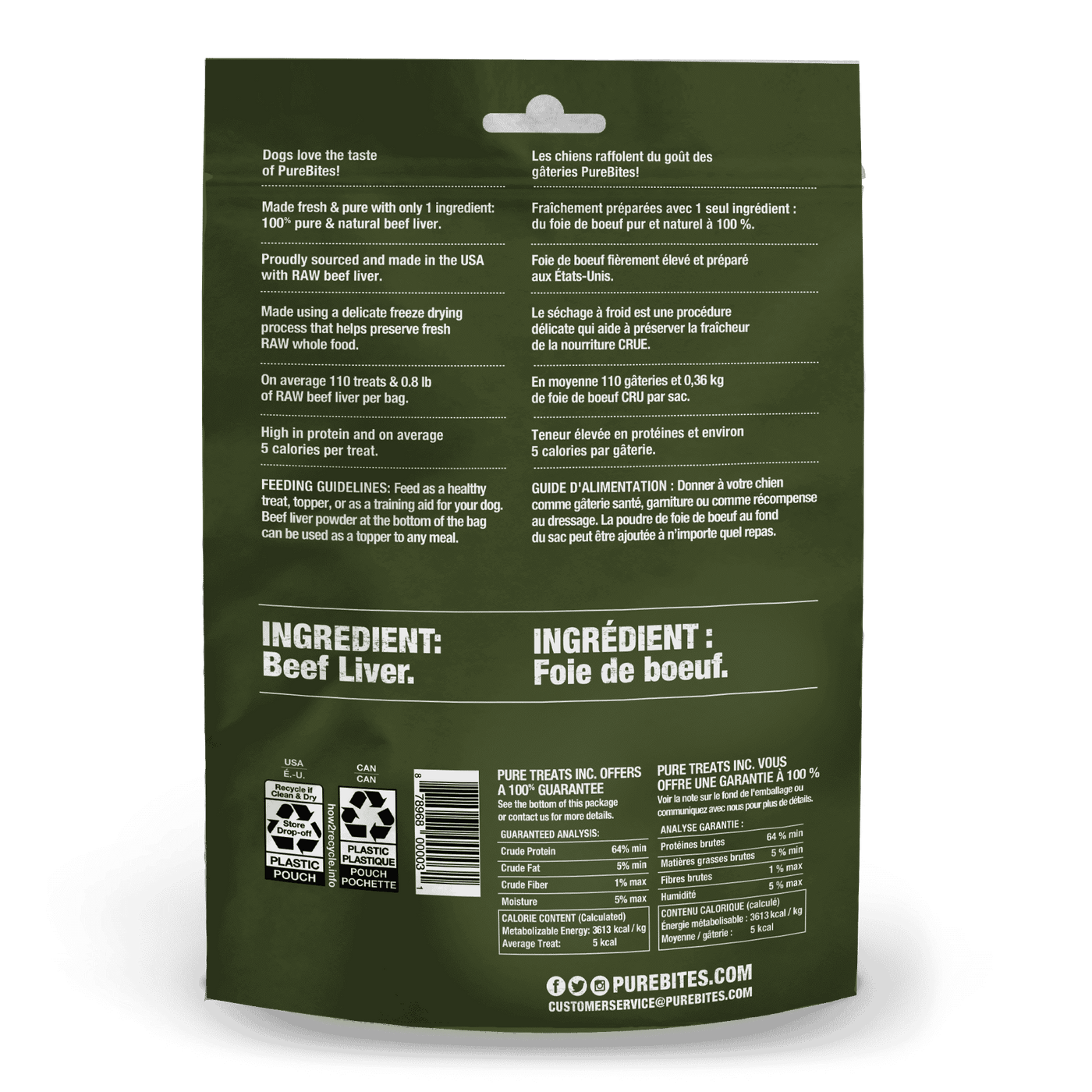 PureBites for Dogs - Beef Liver Freeze Dried Treats