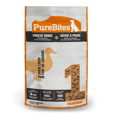 PureBites for Dogs - Duck Liver Freeze Dried Treats