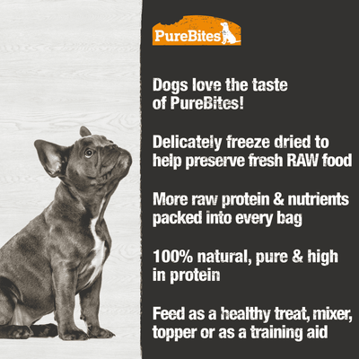 PureBites pour chiens - Friandises lyophilisées au foie de canard