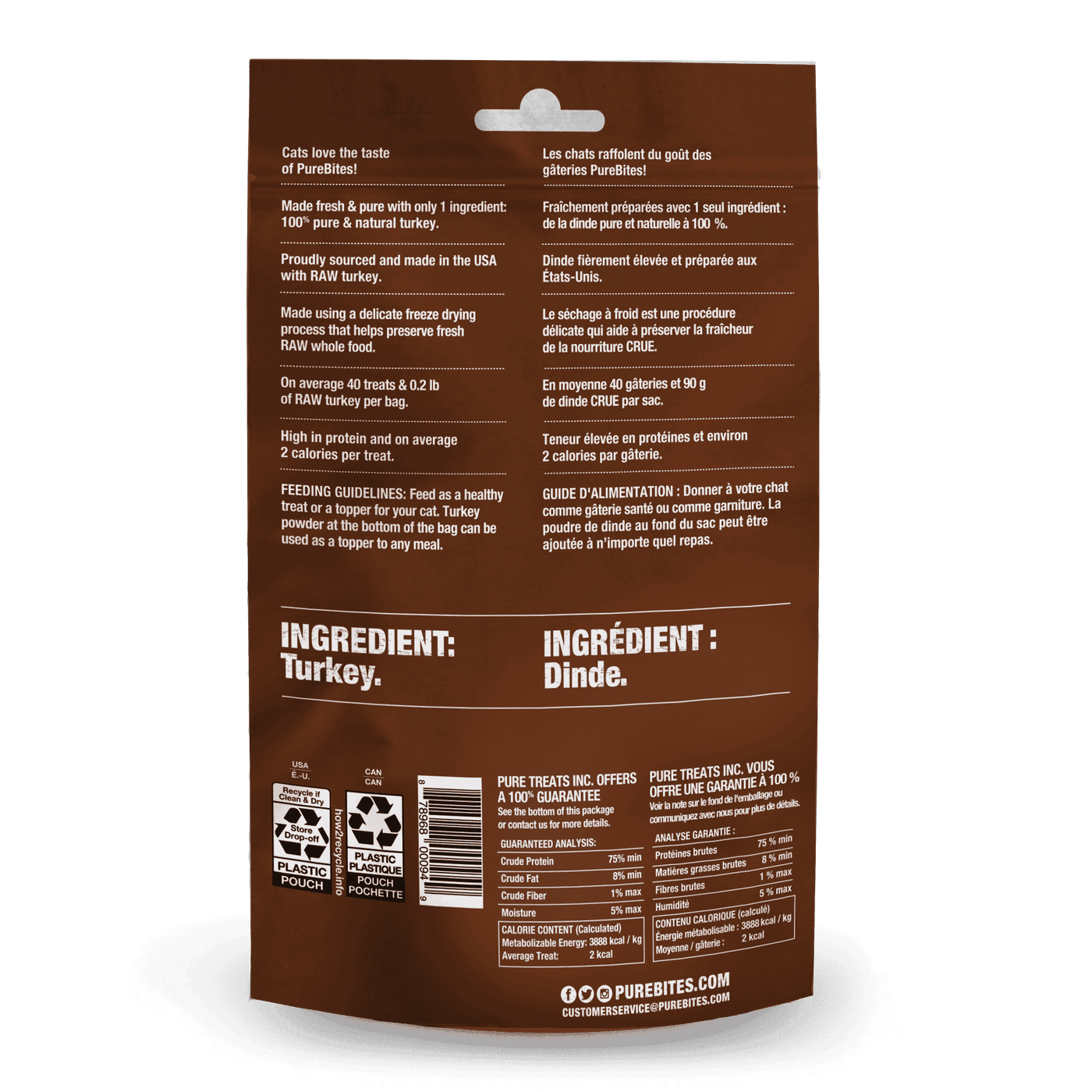 PureBites for Cats - Turkey Freeze Dried Treats