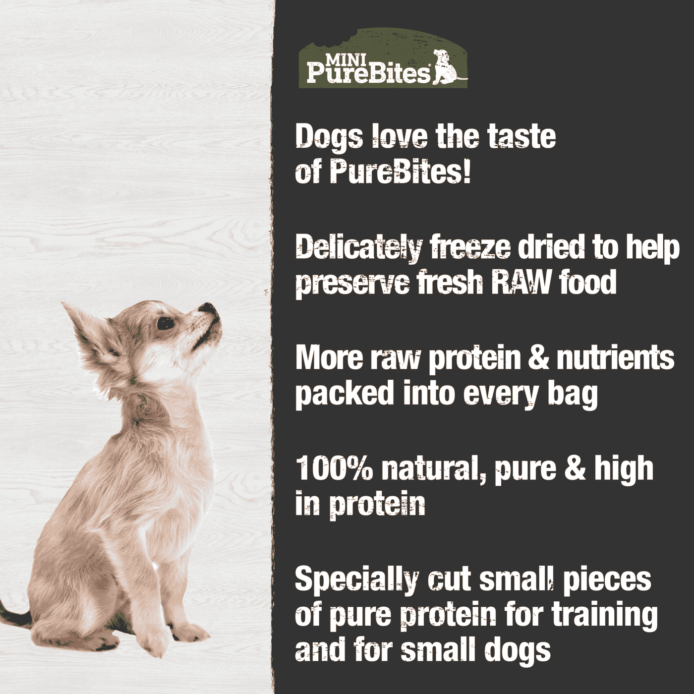 Mini-PureBites Trainers Foie de Boeuf pour Chiens