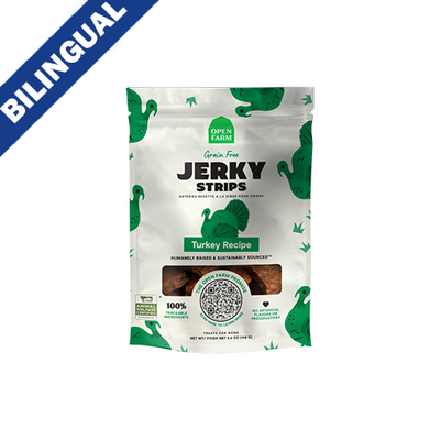 Ferme ouverte pour chiens – Lanières de bœuf séchées nourries à l'herbe sans céréales (5,6 oz)