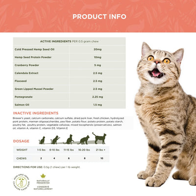 True Leaf Senior Support Chews for Cats 50gm
