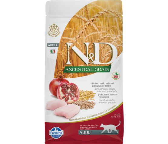 Farmina N&D Nourriture sèche pour chats aux grains ancestraux