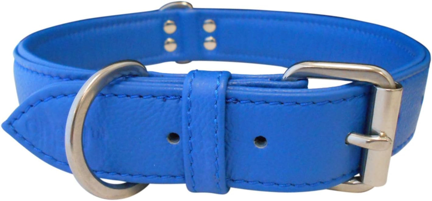 Angel-Alpine-Soft-Leather-Dog-Collar-Cobalt-Blue-24in