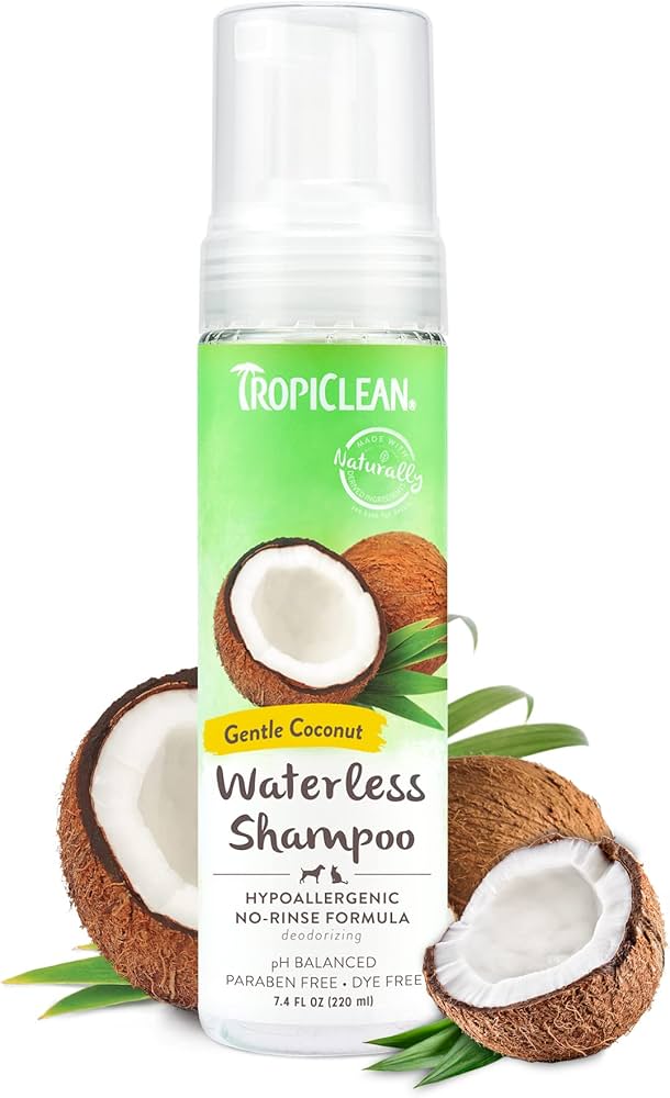 TropiClean: Waterless Shampoo - HypoAllergenic - for Dogs & Cats - 218ml