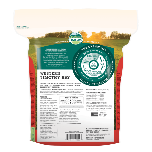Oxbow - Animal Health Western Timothy Hay (90 oz)