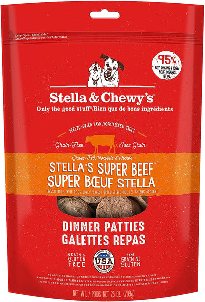 Stella & Chewy's - Stella's Super Beef Freeze Dried Dinner Patties for Dogs