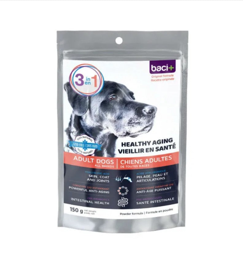 Baci+ 3 en 1 Healthy Aging pour chiens adultes (150 g)