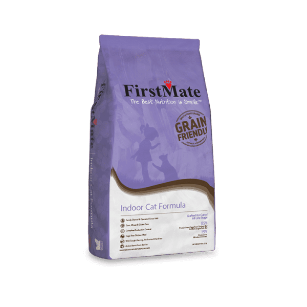 Nourriture sèche pour chats d'intérieur FirstMate Grain Friendly Formule pour chats