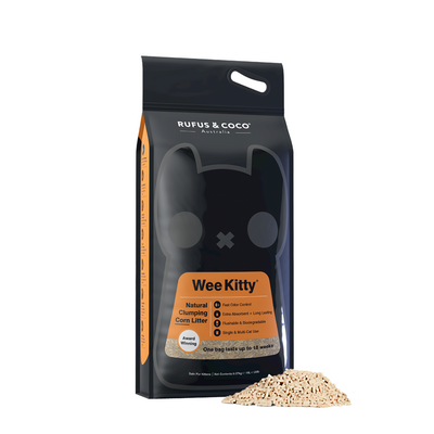 Rufus & Coco Wee Kitty Clumping Corn Cat Litter 4kg