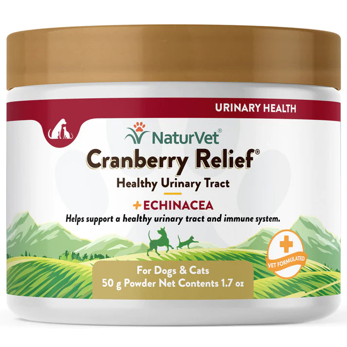 NaturVet - Cranberry Relief Plus Echinacea Powder for Cats and Dogs (50g)