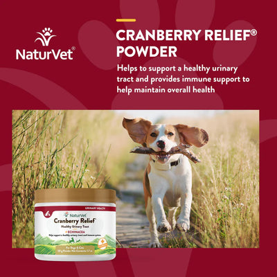 NaturVet - Cranberry Relief Plus Echinacea Powder for Cats and Dogs (50g)