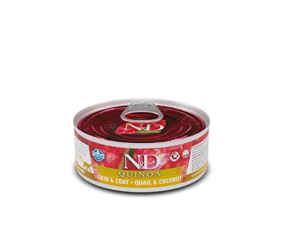 Farmina N&D Quinoa Nourriture humide pour chats en conserve sans céréales
