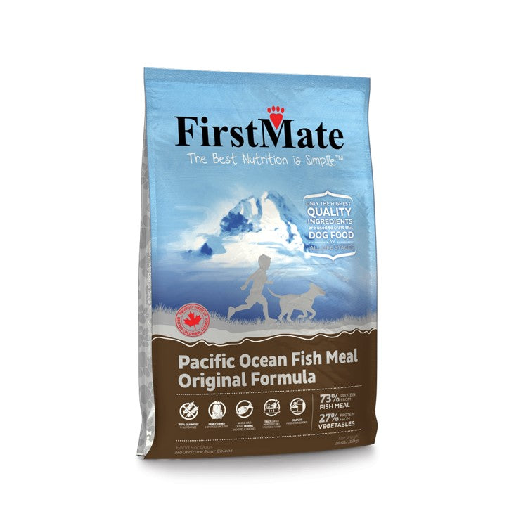 Nourriture pour chiens de formule originale de farine de poisson de l'océan Pacifique à ingrédients limités FirstMate