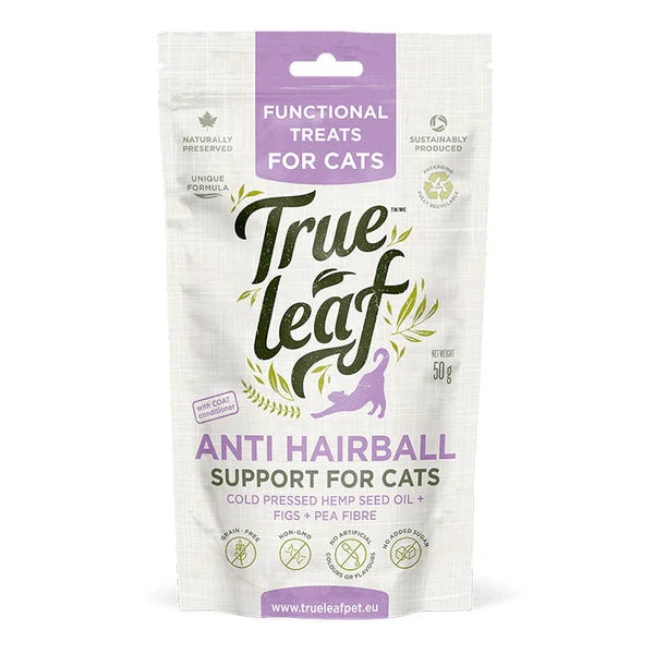 True Leaf - Hairball Support Chews for Cats (50gm)