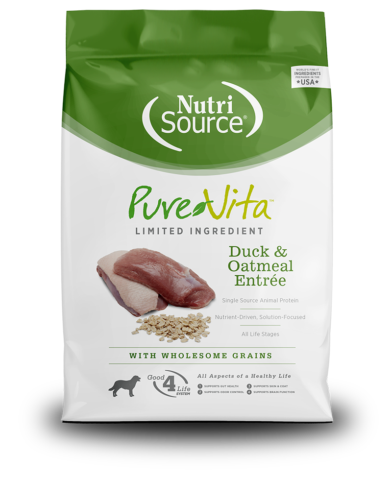 NutriSource  PureVita for Dogs - Duck and Oatmeal Dry Dog Food