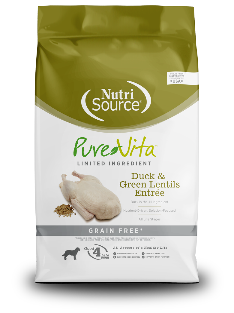 PureVita - Grain Free Duck and Green Lentils Dry Dog Food