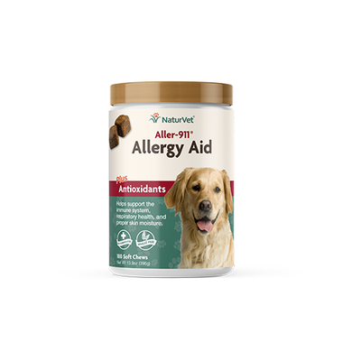 NaturVet Aller-911® Allergy Aid Plus Antioxidants Soft Chews for Dogs and Cats