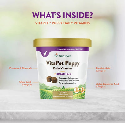 NaturVet VitaPet Puppy Daily Vitamins Soft Chews (70ct)