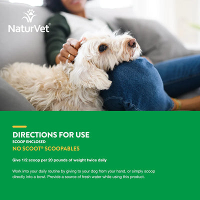 NaturVet Scoopables No Scoot Anal Gland Support + Pumpkin Supplement for Dogs (45 scoops)