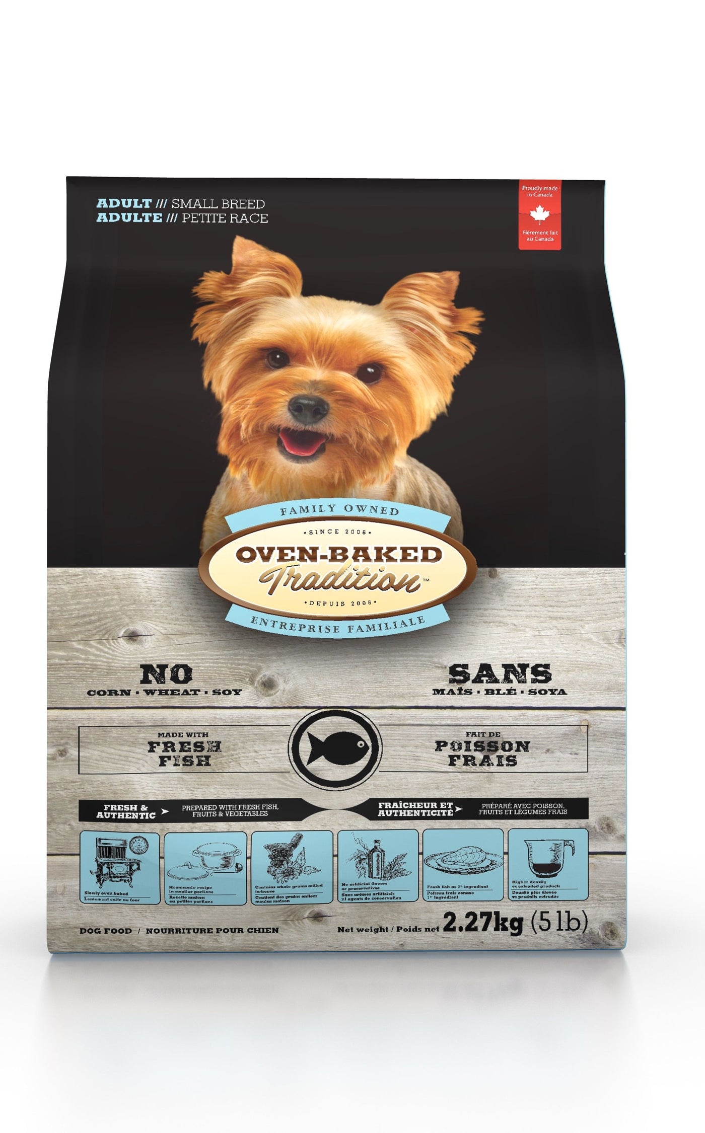 Oven-Baked Tradition Grain-Free Dry Food for Small Dog Breeds - Fish
