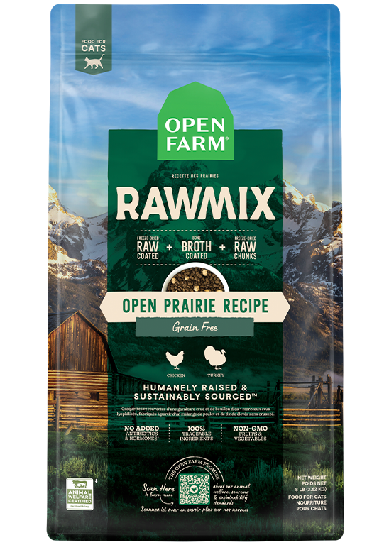 Open Farm for Cats (Open Prairie RawMix Grain & Legume Free Dry Cat Food 2.25lb 8lb)