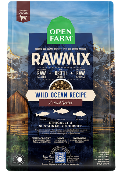 Open Farm for Dogs - RawMix Wild Ocean avec des céréales anciennes pour chien