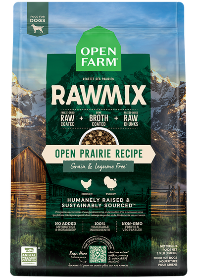 Open Farm for Dogs (RawMix Grain & Legume Free Dry Dog Food 3.5lb)