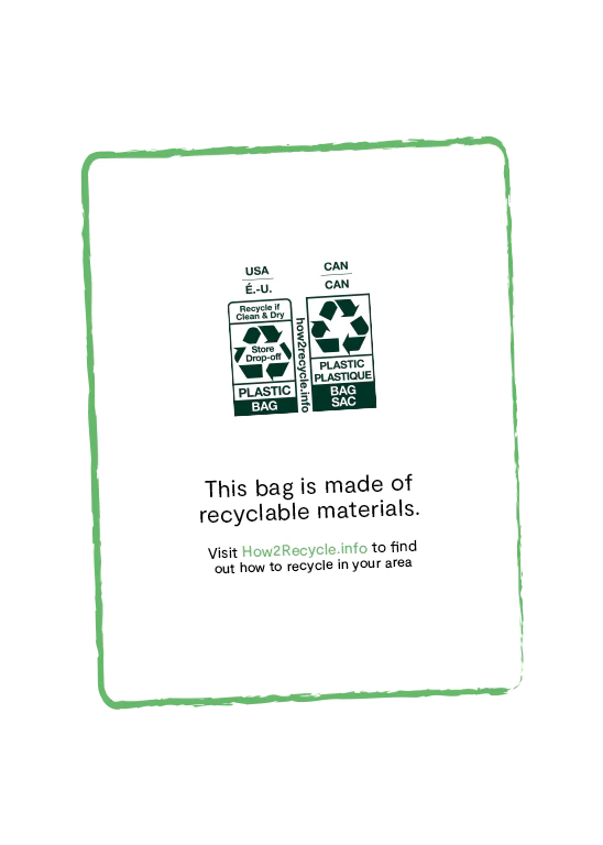 This bag is made of Recyclable Materials