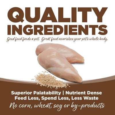 Quality Ingredients (Superior Palatability, Nutrient Dense, Feed Less, Spend Less, Waste Less)