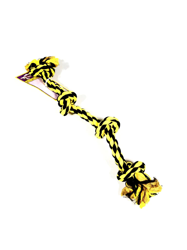 Multipet-Nuts-for-Knots-4-Knot-Rope-Dog-Toy-Yellow-25inch