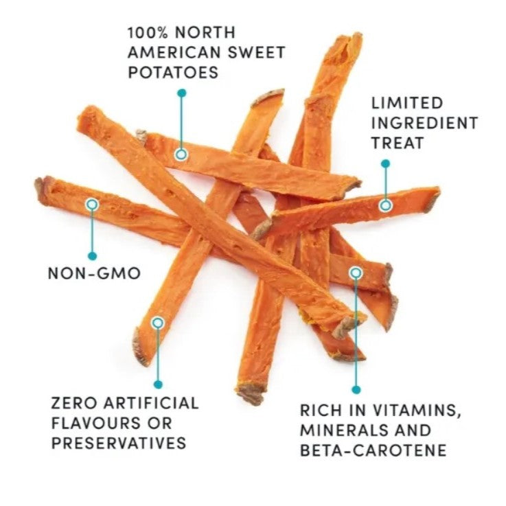 Crumps' Naturals Dog Treats: Sweet Potato Fries