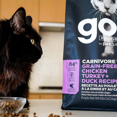 PETCUREAN GO! Carnivore: Grain-Free Chicken, Turkey + Duck Recipe for Cats
