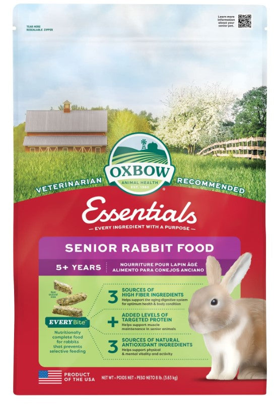 Nourriture Oxbow Essentials - Lapin Senior 8lb