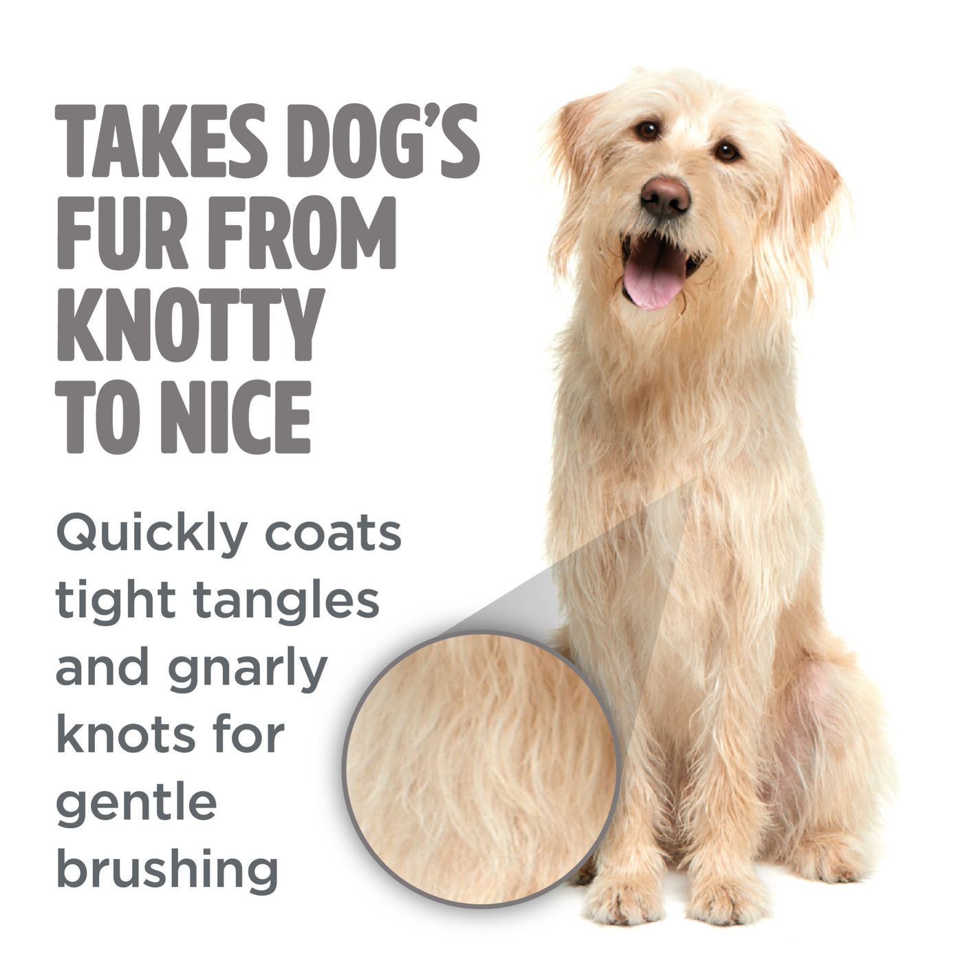 TropiClean Perfect Fur Tangle Remover Spray for Dogs (8oz)
