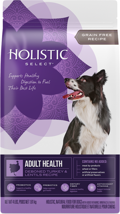 Holistic Select - Grain Free Deboned Turkey & Lentils Recipe Dry Dog Food