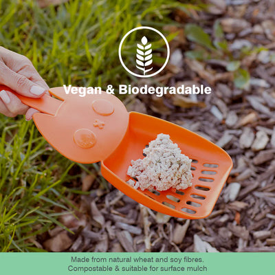 Made from natural wheat and soy fibres. Compostable & suitable for surface mulch