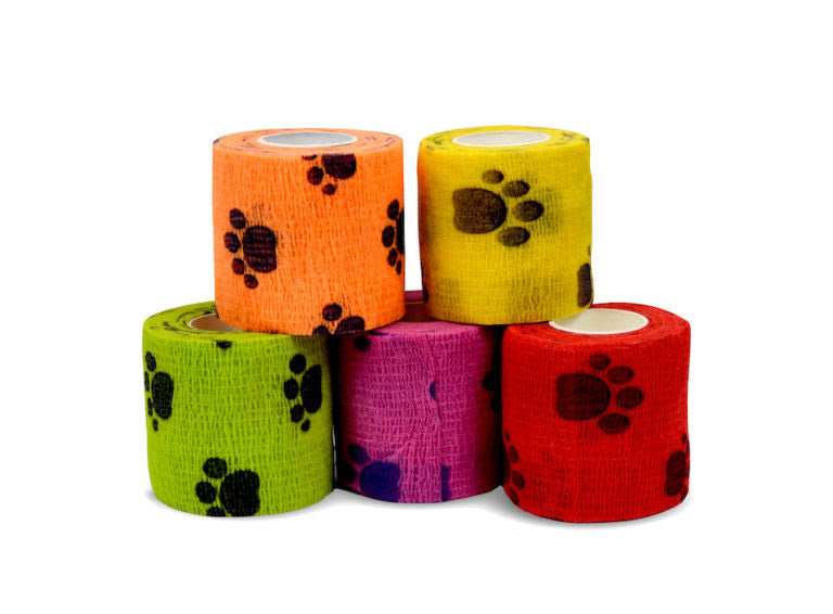 Amd Ritmed Cohesive Bandages Paw Printed (4 X 2")