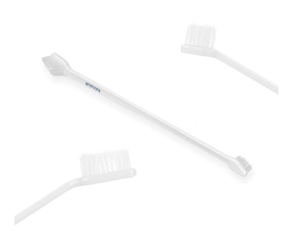 Brosse à dents double tête Animora - Petite pour chats et chiens