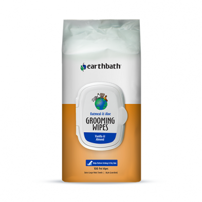 Earthbath - Oatmeal & Aloe Grooming Wipes - Vanilla & Almond (100 ct)