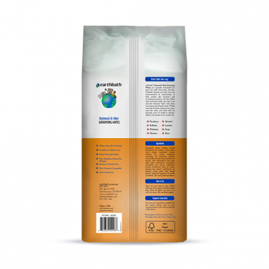 Earthbath - Oatmeal & Aloe Grooming Wipes - Vanilla & Almond (100 ct)