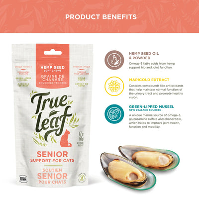 True Leaf Senior Support Chews for Cats 50gm