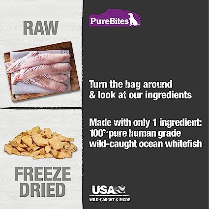 PureBites - Whitefish Freeze Dried Dog Treats